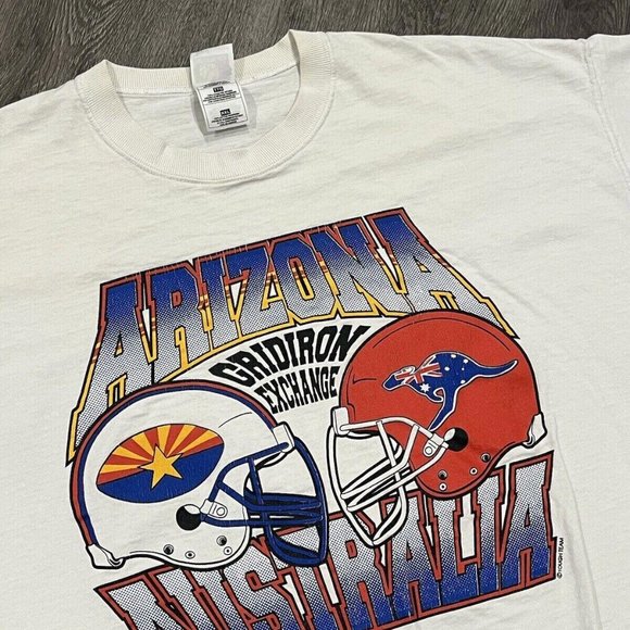 VINTAGE Arizona Gridiron Exchange Shirt Adult 2XL White Football Australia Mens - Picture 2 of 4